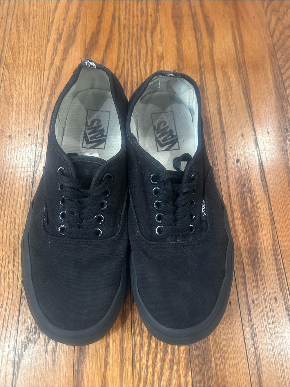 Vans Black Low-Top Canvas Sneakers